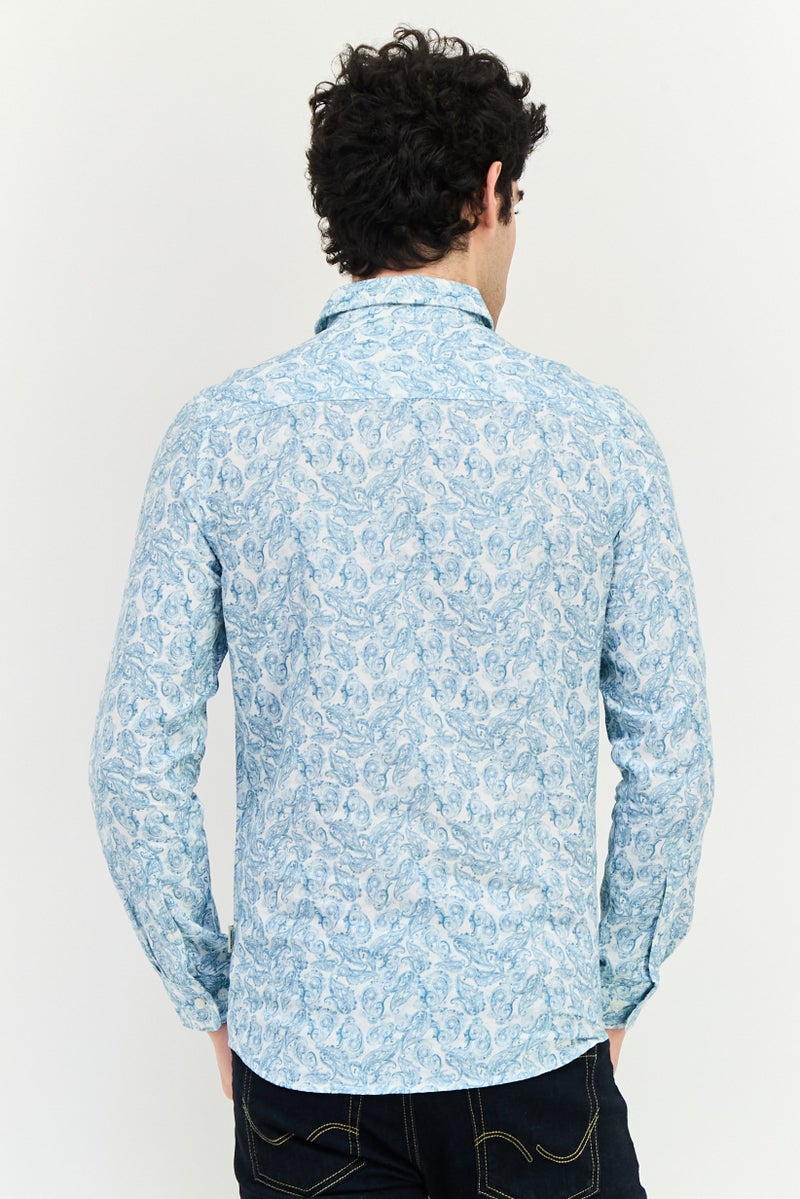 JACK & JONES Men Regular Fit Long Sleeve Paisley Print Casual Shirt, Multicolor - Image 2