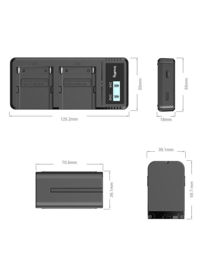 SmallRig NP-F970 Battery and Charger Kit 3823 - Image 3