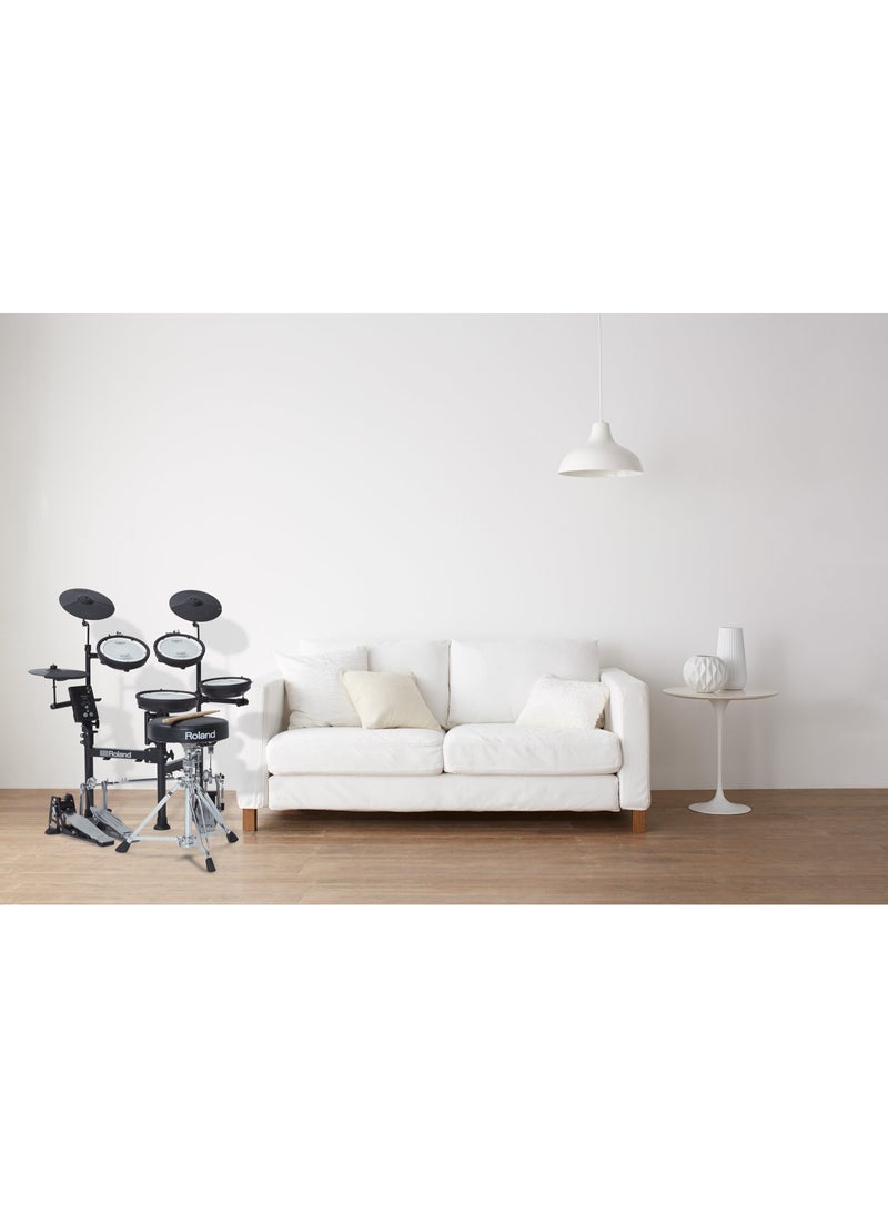 Roland - TD-1KPX2 Portable Electronic Drum Kit – Foldable 10-Piece Set with Mesh Pads and USB MIDI - Image 1