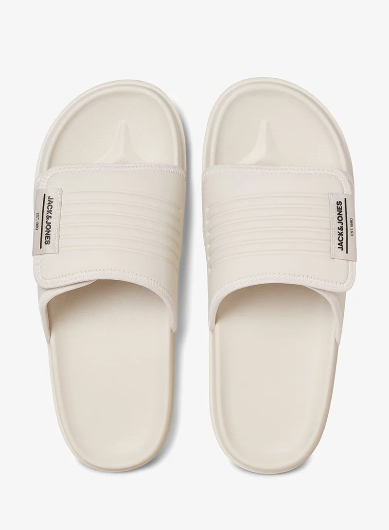 JACK & JONES Moonbeam Logo Slides for Men | Best Price UAE
