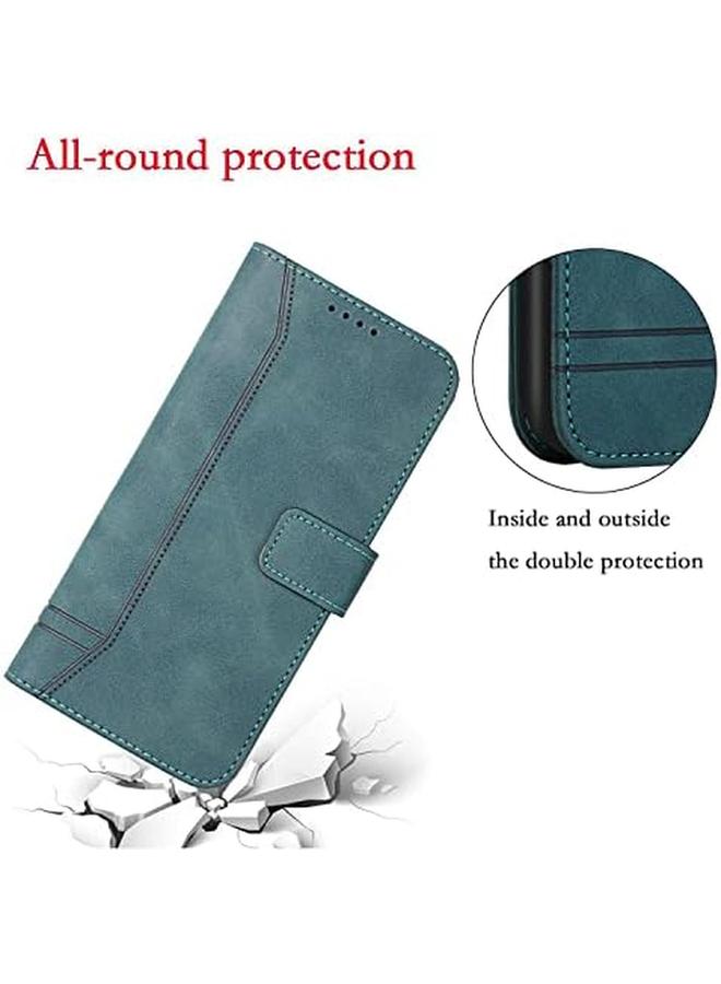 إيروريكس حافظة لهاتف Huawei Y9A، حافظة جلدية قابلة للطي مع فتحات للبطاقات، حافظة واقية مقاومة للصدمات لهاتف Huawei Y9A Y9A، أخضر - Image 3