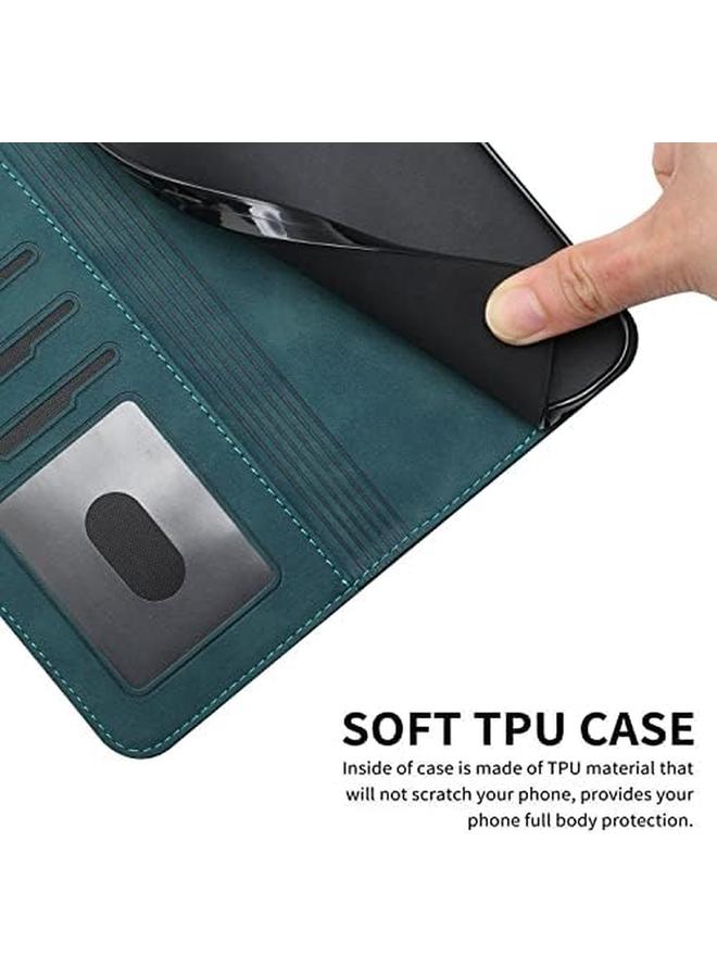 إيروريكس حافظة لهاتف Huawei Y9A، حافظة جلدية قابلة للطي مع فتحات للبطاقات، حافظة واقية مقاومة للصدمات لهاتف Huawei Y9A Y9A، أخضر - Image 4