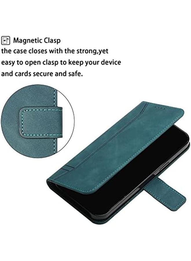 إيروريكس حافظة لهاتف Huawei Y9A، حافظة جلدية قابلة للطي مع فتحات للبطاقات، حافظة واقية مقاومة للصدمات لهاتف Huawei Y9A Y9A، أخضر - Image 2