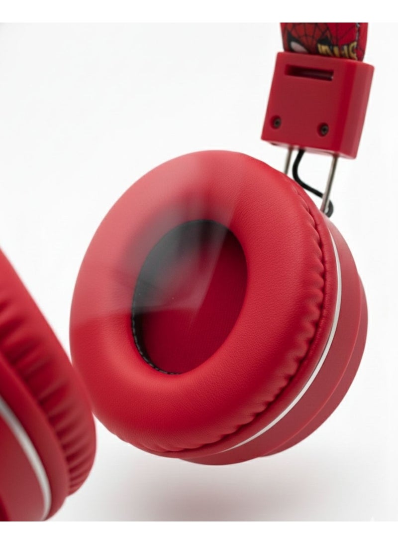 SPIDERMAN Spider-Man Edition Kids Wireless Foldable Over-Ear Headphones AH-906A2 – Comfortable Design, Clear Audio & Safe Listening - Image 2