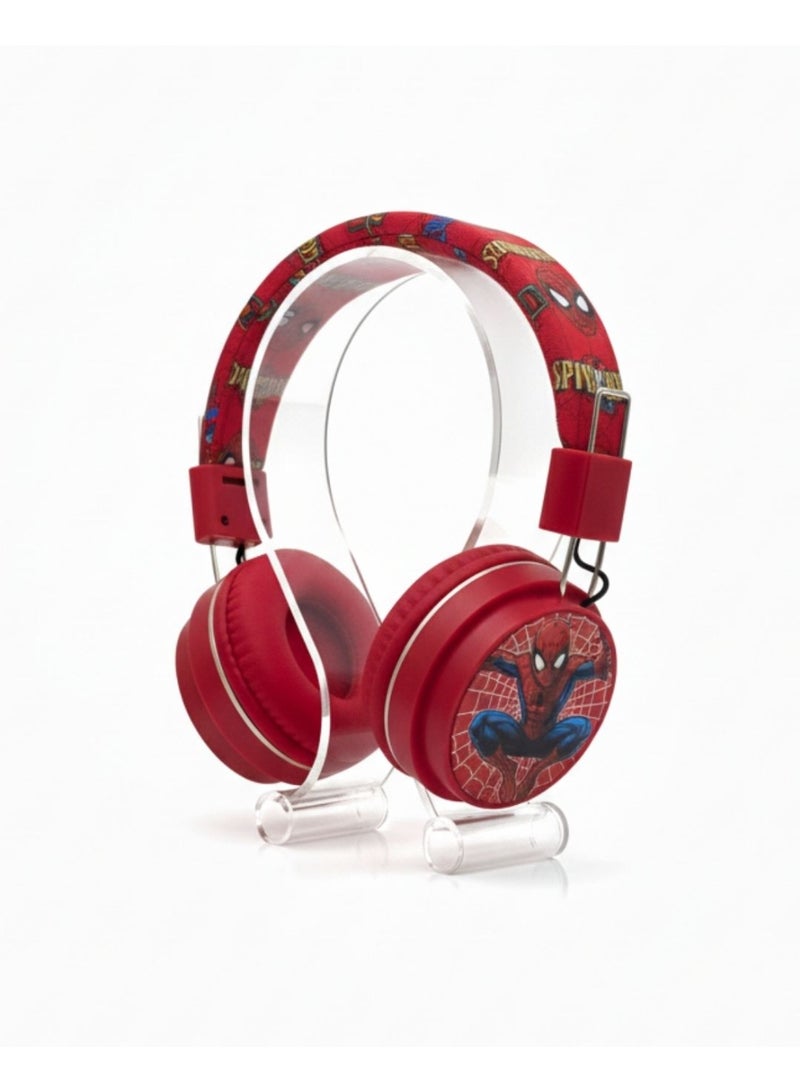 SPIDERMAN Spider-Man Edition Kids Wireless Foldable Over-Ear Headphones AH-906A2 – Comfortable Design, Clear Audio & Safe Listening - Image 1