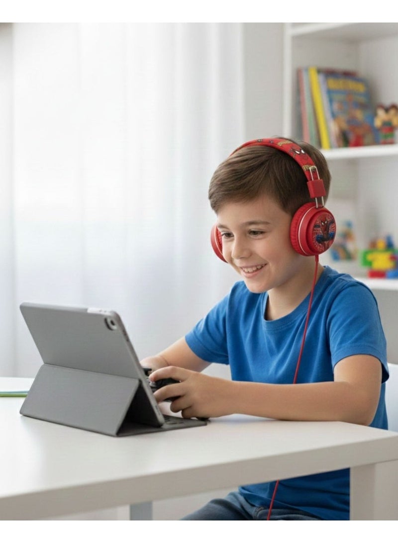 SPIDERMAN Spider-Man Edition Kids Wireless Foldable Over-Ear Headphones AH-906A2 – Comfortable Design, Clear Audio & Safe Listening - Image 4