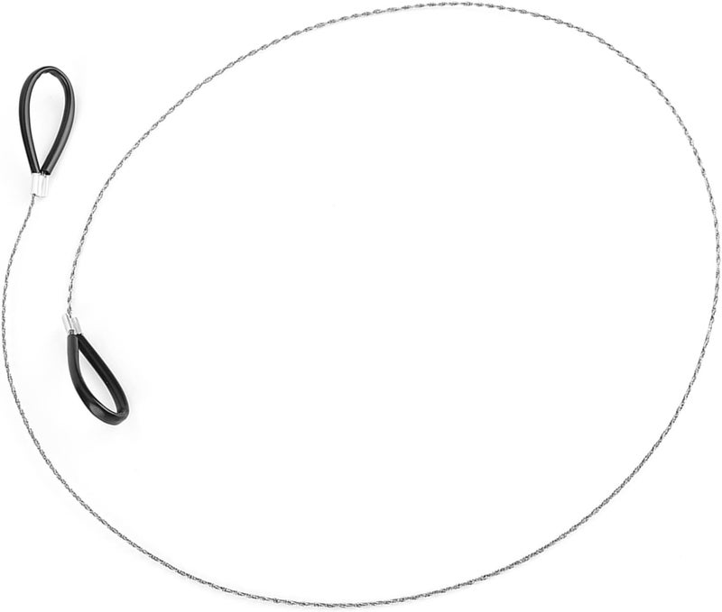 Aufee Emergency Steel Wire, Emergency Wire, Steel Wire Saw Scroll Travel Wire Rope Cable Survival Wire, for Cutting Wood Bone Rubber Plastic - Image 2