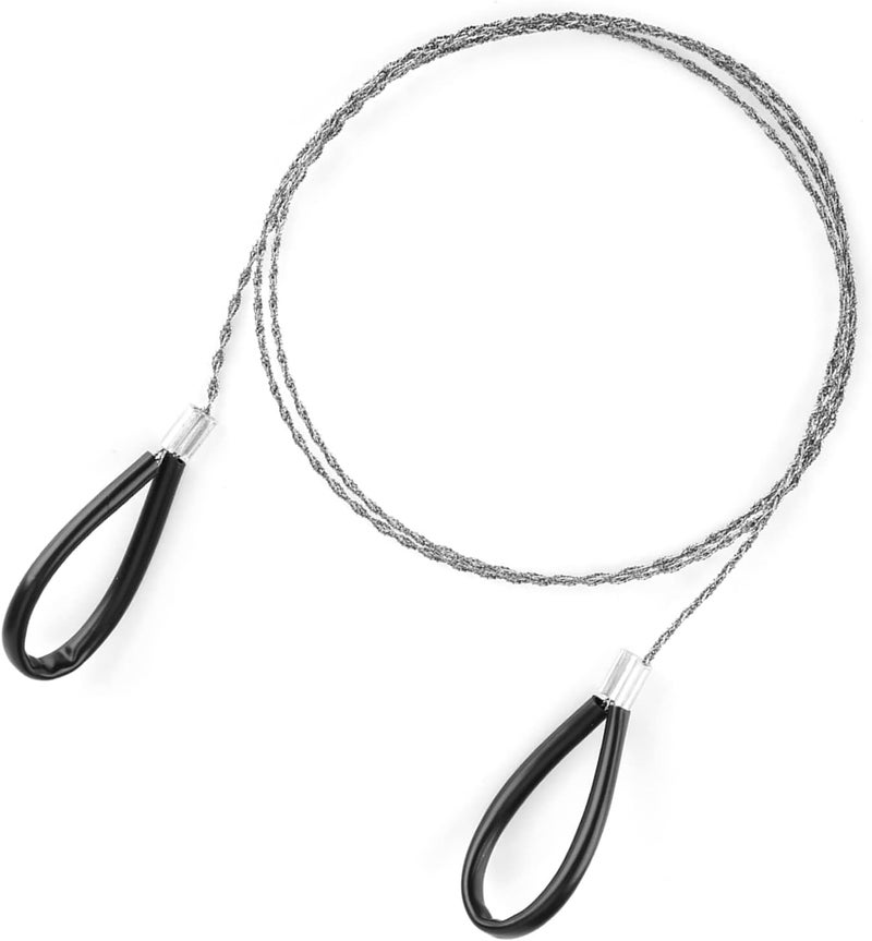 Aufee Emergency Steel Wire, Emergency Wire, Steel Wire Saw Scroll Travel Wire Rope Cable Survival Wire, for Cutting Wood Bone Rubber Plastic - Image 3