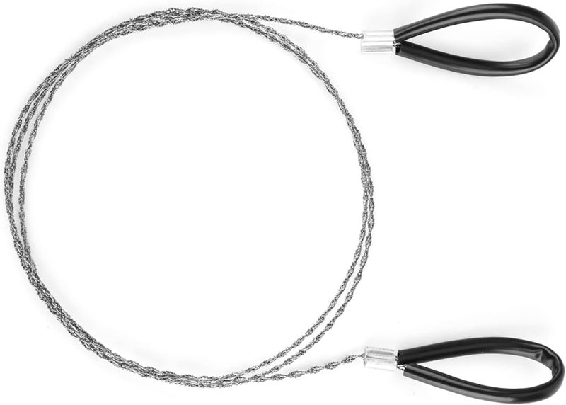 Aufee Emergency Steel Wire, Emergency Wire, Steel Wire Saw Scroll Travel Wire Rope Cable Survival Wire, for Cutting Wood Bone Rubber Plastic - Image 5