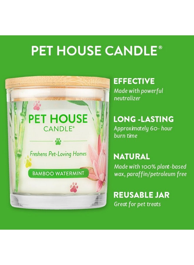 One Fur All - Pet Odor Eliminator Natural Soy Wax, Bamboo Watermint, 9 Oz Jar - Image 4