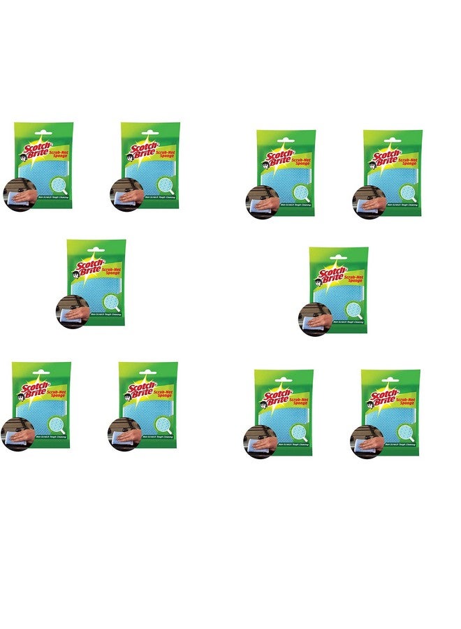 Scotch Brite Scrub Net Sponge-Pack Of 10 - Image 1