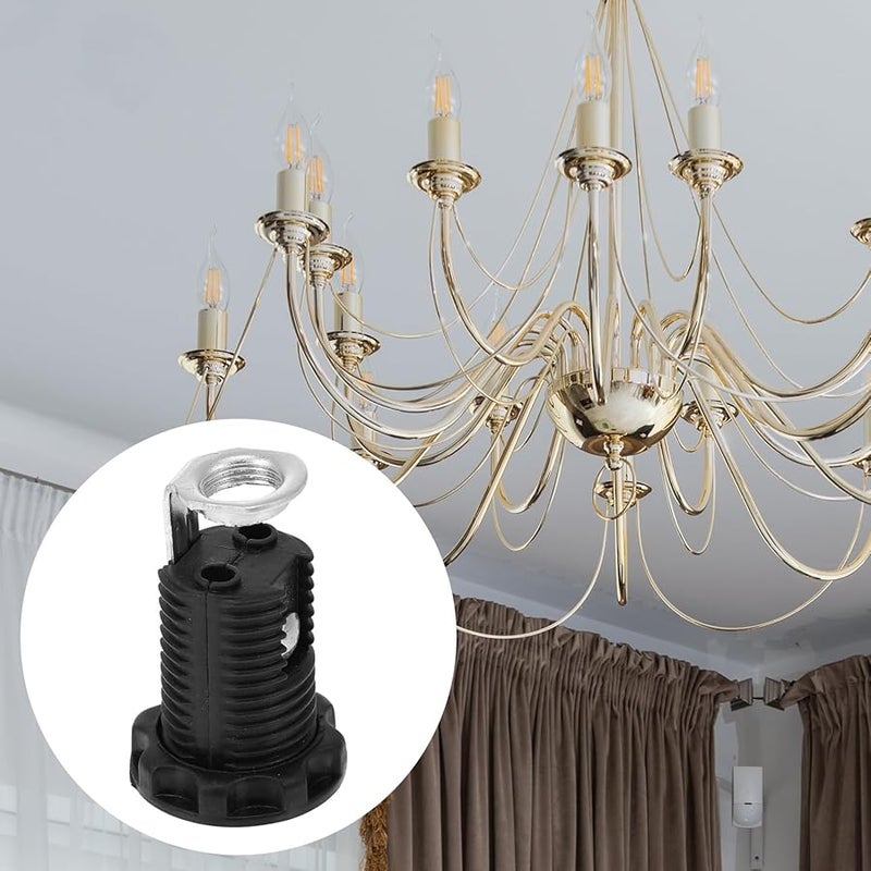 جارنيك 10 قطعة قاعدة E12 حامل مصباح لمبات الشمعدان للإضاءة المعلقة سهلة التركيب افعلها بنفسك - Image 4