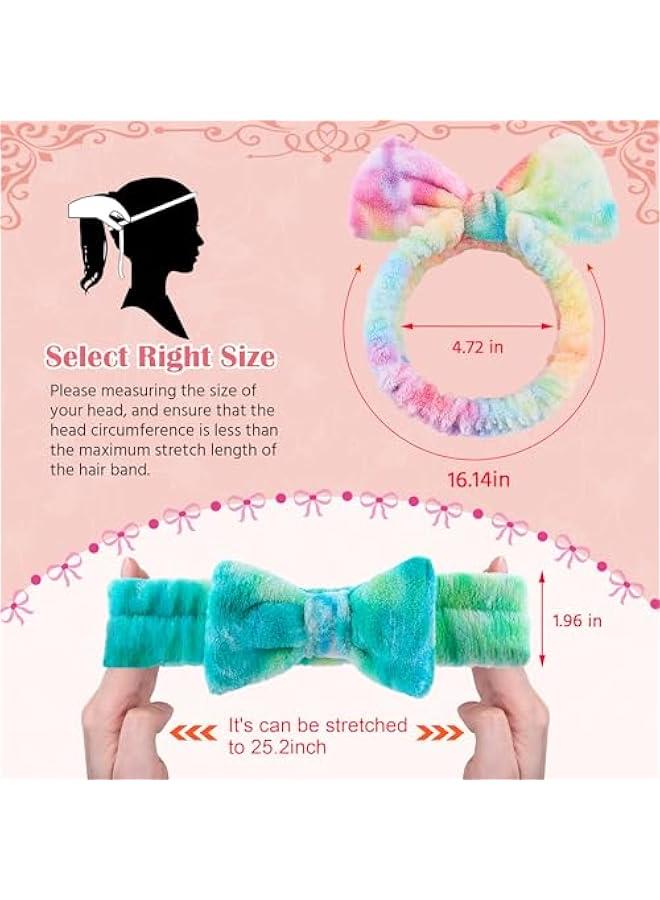 إسكدنيا العناية بالبشرة عقال ، 6 قطع ، التعادل مصبوغ ، لينة الصوف المرجاني ، مرنة ، قابل للغسل ، قابلة لإعادة الاستخدام ، ومناسبة للنساء والفتيات ، ماكياج الوجه ، دش ، والرياضة ، هدية الطرف - Image 2