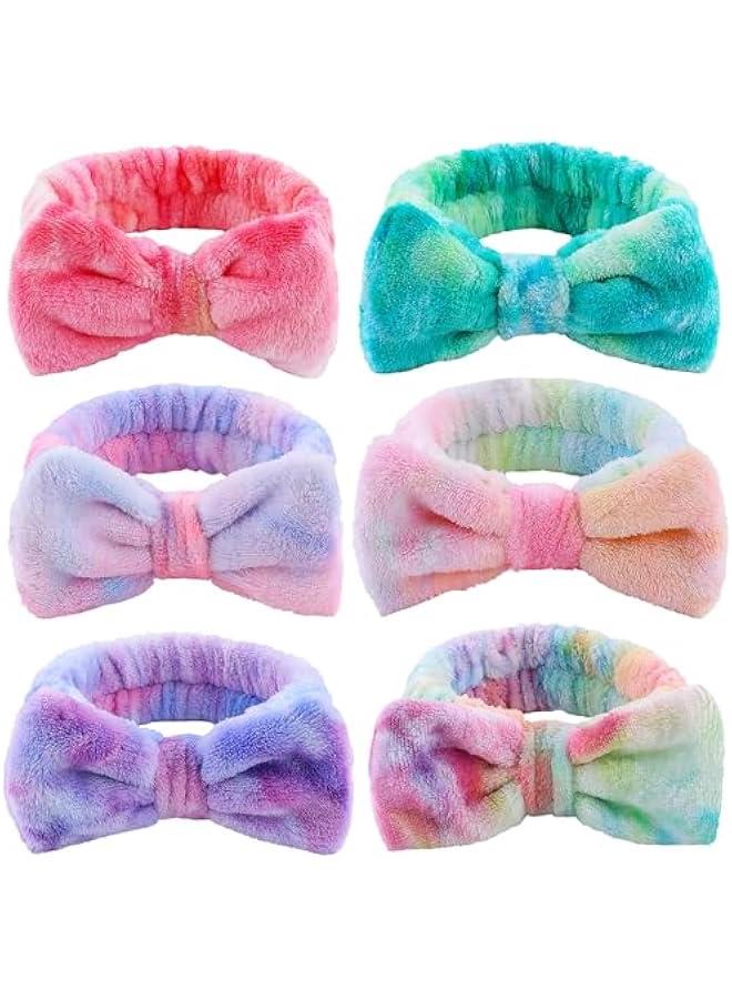 إسكدنيا العناية بالبشرة عقال ، 6 قطع ، التعادل مصبوغ ، لينة الصوف المرجاني ، مرنة ، قابل للغسل ، قابلة لإعادة الاستخدام ، ومناسبة للنساء والفتيات ، ماكياج الوجه ، دش ، والرياضة ، هدية الطرف - Image 1