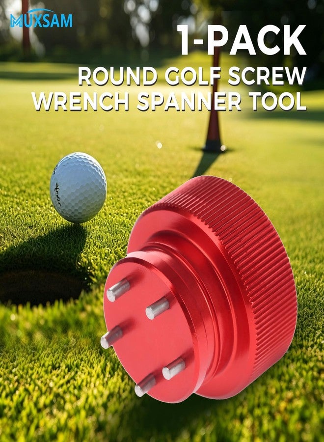 MUXSAM Golf Putter Weights Wrench Tool, 1-Pack Round Golf Screw Wrench Spanner Tool for Titleist Scotty Cameron Putter(Red) - Image 5
