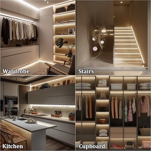 fizzytech 5M White LED Strip Light – 240 LEDs/Meter, 1200 LEDs Total, High Brightness Decorative Lighting for Home & Room Décor (White-1200 LED 5 Meter Strip Lights) - Image 3