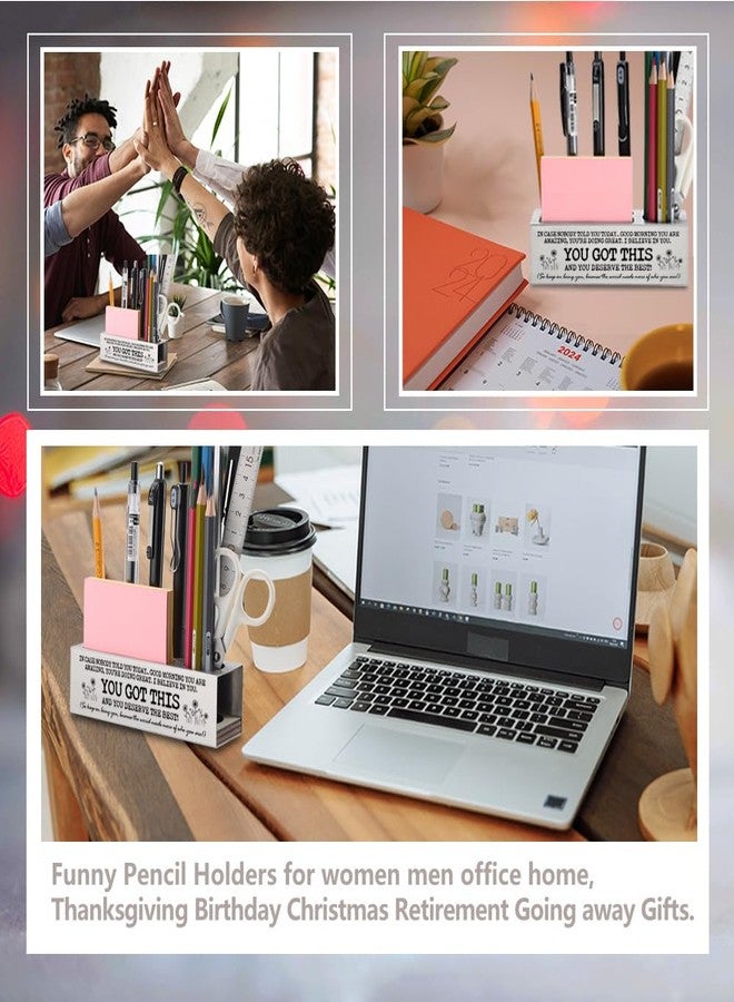 FOKCBOCM I Believe in You, You Got This Inspirational Desk Decor, New job gifts for Women Men, Promotion Gifts Motivational Gifts for Coworker Employee Friends Daughter Office Desk Pencil Holders-DS02 - Image 4