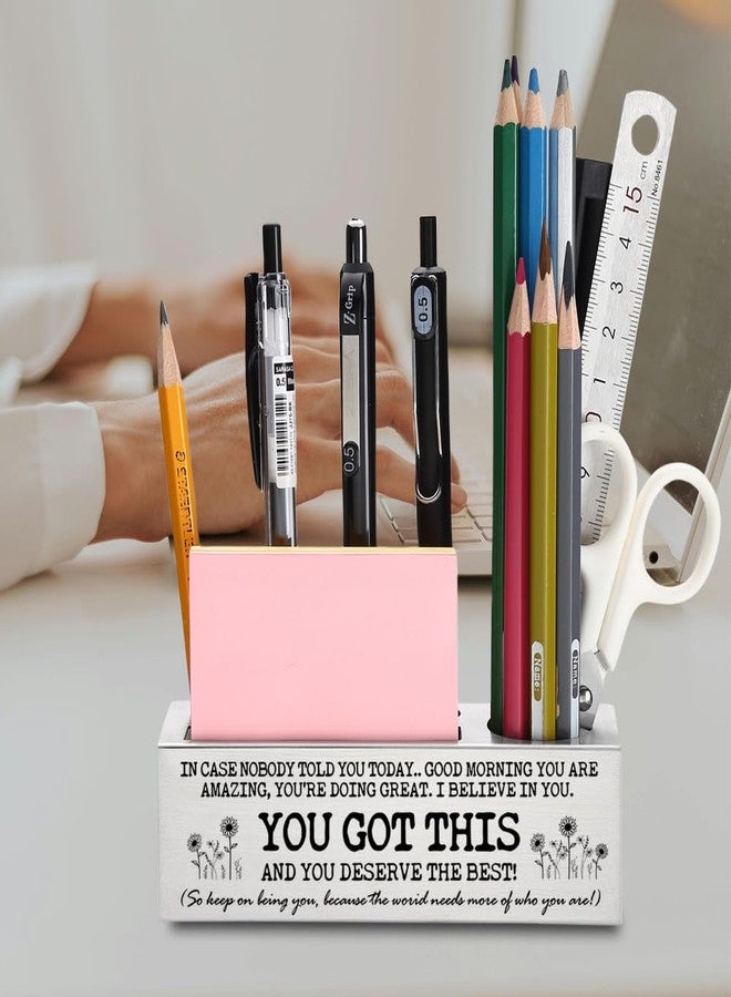 FOKCBOCM I Believe in You, You Got This Inspirational Desk Decor, New job gifts for Women Men, Promotion Gifts Motivational Gifts for Coworker Employee Friends Daughter Office Desk Pencil Holders-DS02 - Image 3