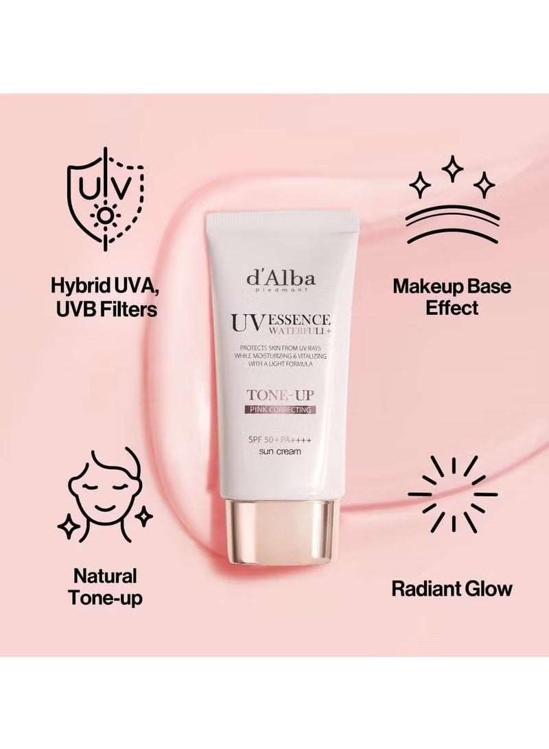 دالبا پيدمونت الكمأة البيضاء الإيطالية شلال يعتم واقية من الشمس ، نباتي نقي مزيج مرطب وردي ، توهج ضوء الشمس ، خفيفة وآمنة استخدام واقية من الشمس - Image 2