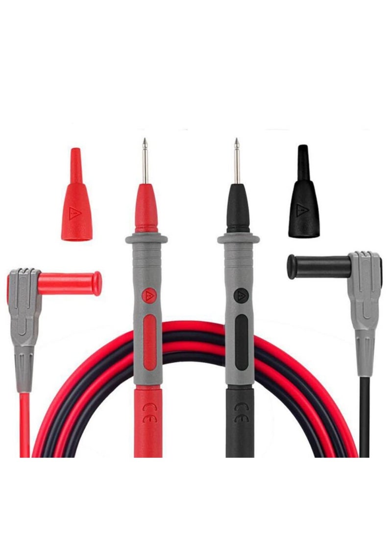 KASTWAVE Electronic Digital Multimeter Test Leads Kit, Crocodile Clips Replaceable Probe Tips Set Multifunctional Test Lead Wire Kit - Image 2