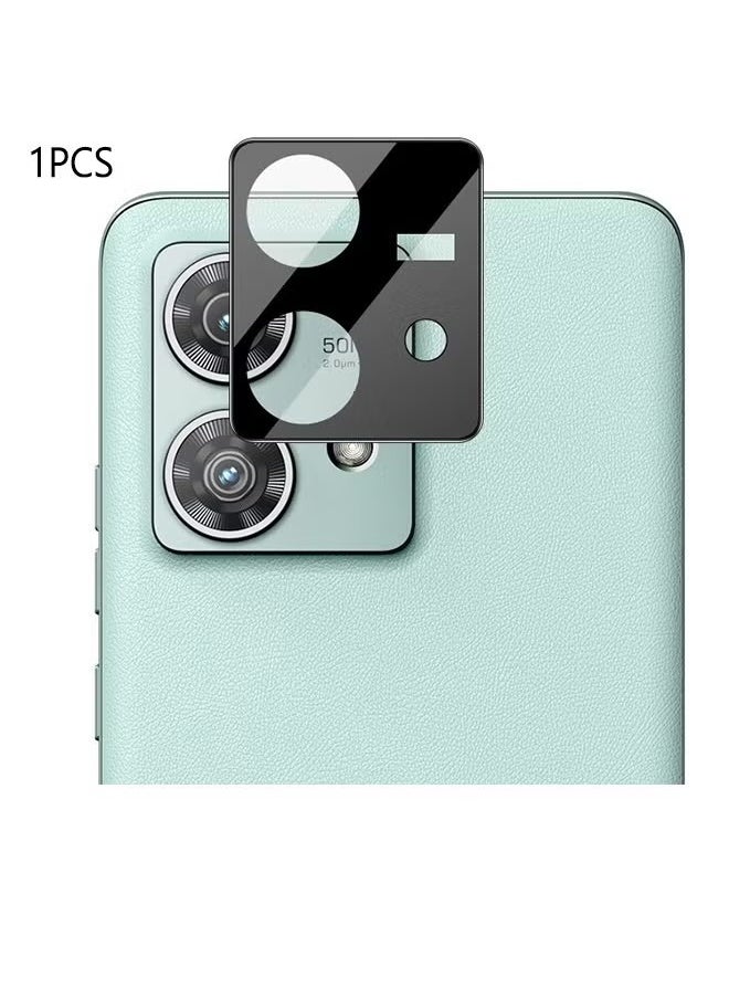 SNBFA Camera Lens Protector for Motorola Moto Edge 40 Neo, Tempered Glass Back Camera Screen Protective Film Scratch-Resistant Easy Installation Phone Accessory(Black)  - Image 1