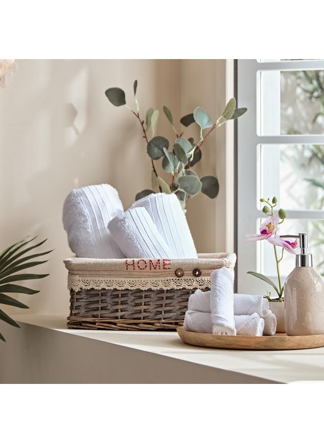 Essential Carded 4 Piece Face Towel Set 30X30 Cm - Image 4