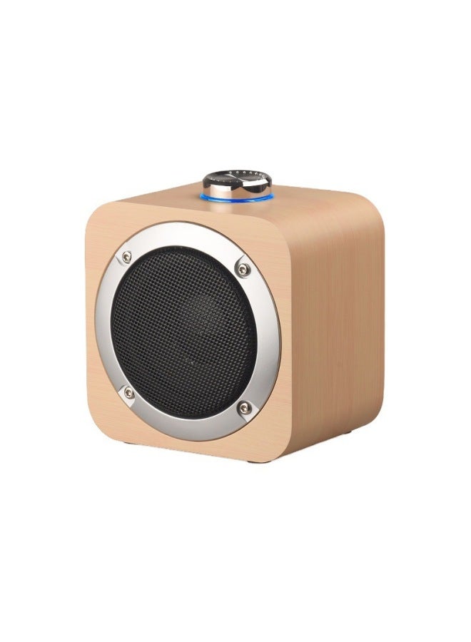 Neutral Wooden Wireless Stereo Tws Interconnected Bluetooth Speaker Mini High Quality Portable Desktop Subwoofer Small Sound - Image 5