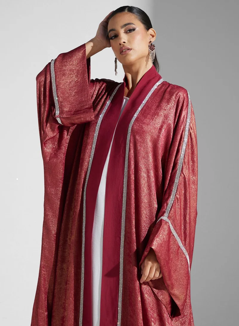 hayas closet Lace Detail Abaya