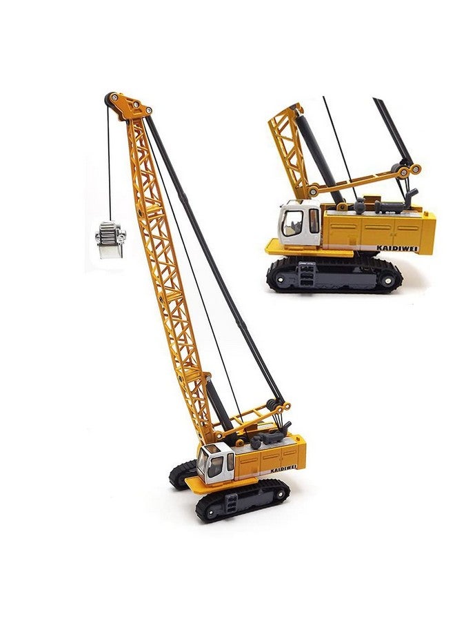 Tipmant Children Alloy Diecast Car Model Toy Excavator Truck Digging Cable Engineering Vehicle Tower Crane Collection Gift For Kids Scale: 1:87 - Image 1