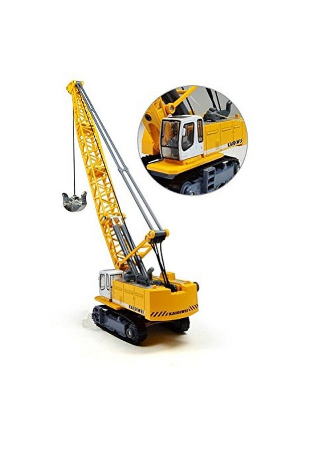 Tipmant Children Alloy Diecast Car Model Toy Excavator Truck Digging Cable Engineering Vehicle Tower Crane Collection Gift For Kids Scale: 1:87 - Image 2