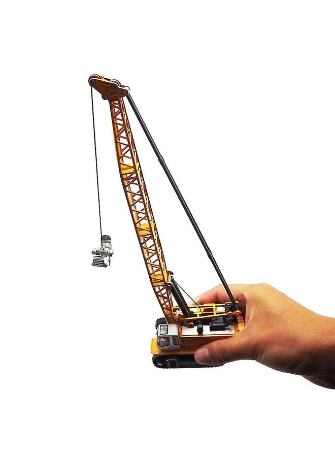 Tipmant Children Alloy Diecast Car Model Toy Excavator Truck Digging Cable Engineering Vehicle Tower Crane Collection Gift For Kids Scale: 1:87 - Image 5