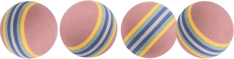 Trixie Rainbow Foam Balls Cat Toy - 4 Pack - Image 4