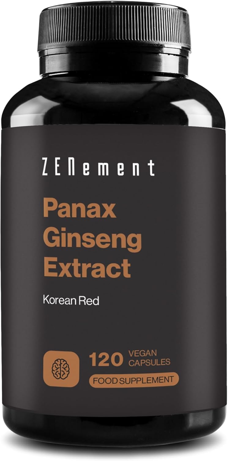Zenement Panax Ginseng Extract 50 mg Ginsenosides per Capsule 2375 mg Whole Plant Equivalent Vegan No Additives NonGMO 120 Capsules Zenement - Image 1