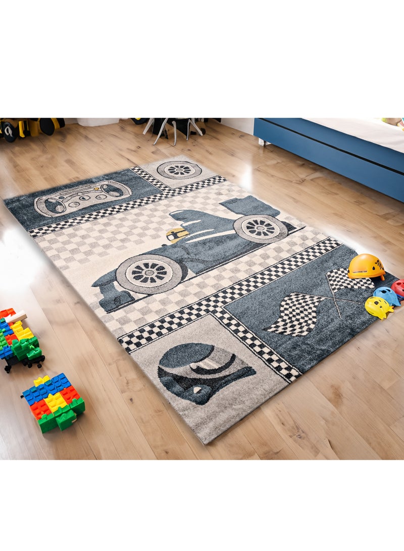 MILANO 0B1494 D. BLUE / D. GREY 120X180 Kids Rug  - Image 5