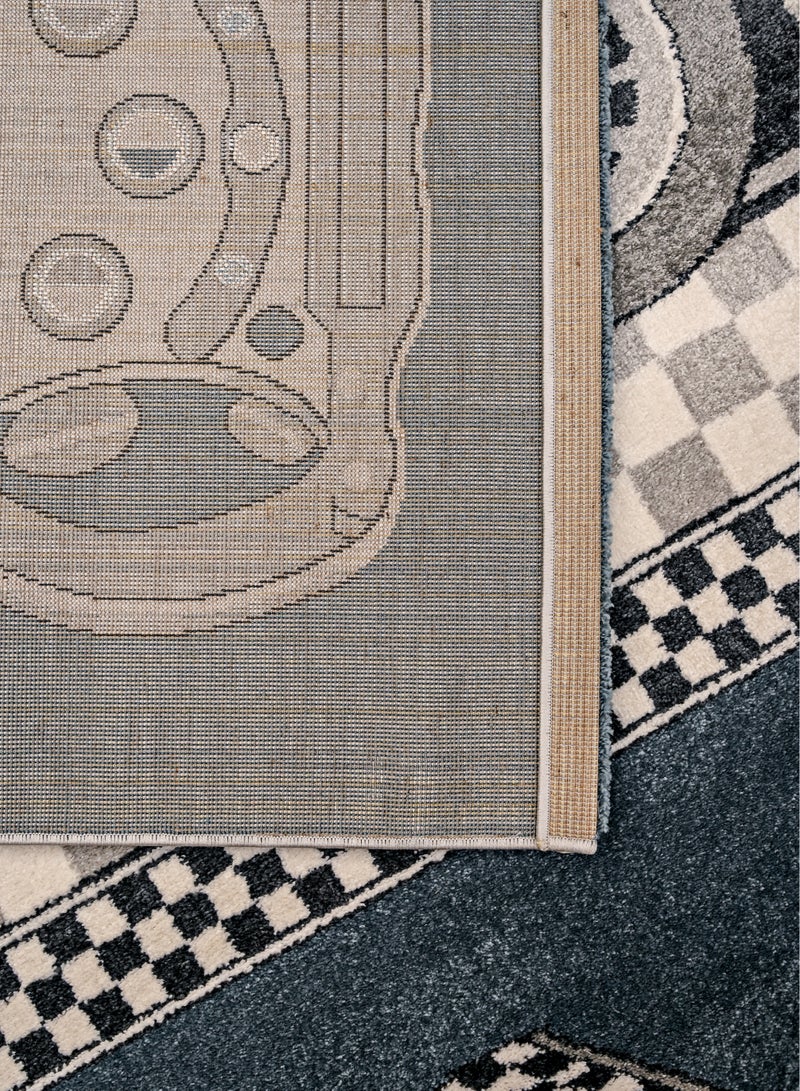 MILANO 0B1494 D. BLUE / D. GREY 120X180 Kids Rug  - Image 4