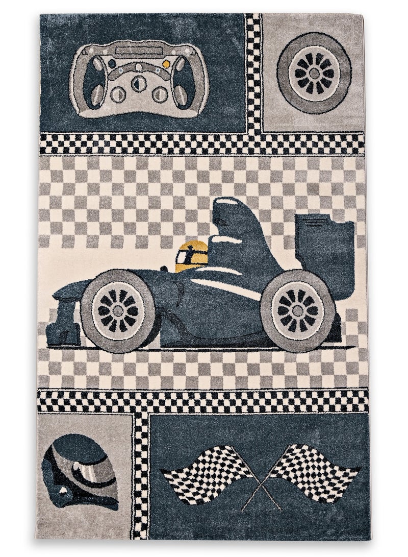MILANO 0B1494 D. BLUE / D. GREY 120X180 Kids Rug  - Image 3