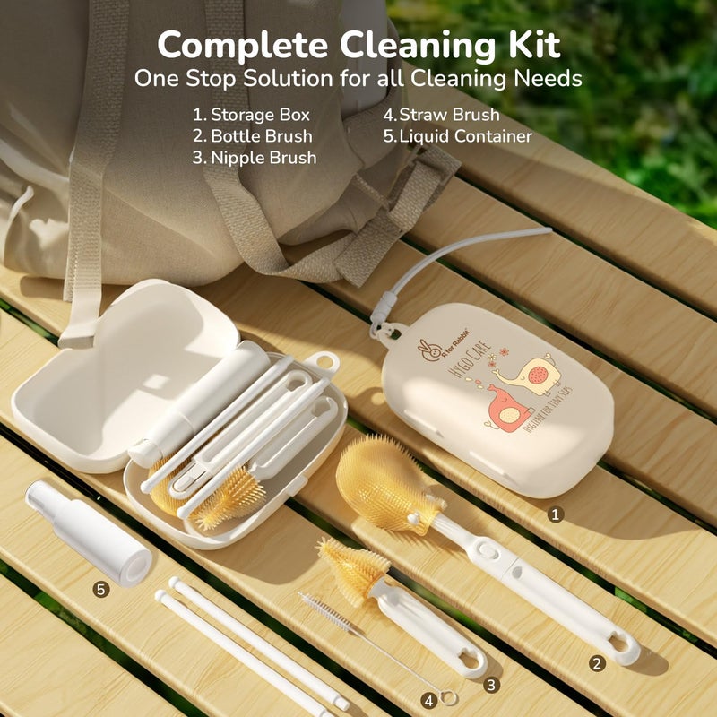 R for Rabbit مجموعة تنظيف زجاجات الأطفال العملاقة من R for Rabbit Hygo Care - Image 3