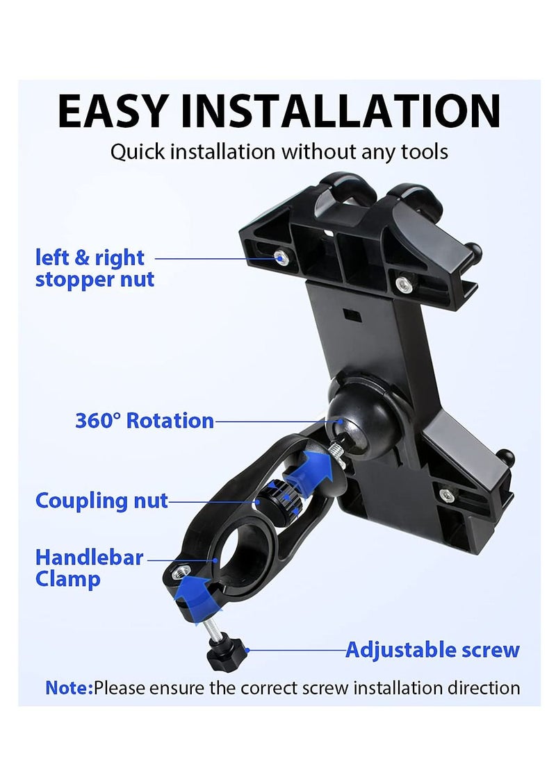 SYOSI Bike Phone Mount Holder Motorcycle Phone Mount Clamp 8-Claw Motorcycle Phone Mount Holder For iPhone 13 Pro Max Galaxy S22/S21/S20 Plus 4.7"- 7.0" Cellphone7"- 7.0" Cellphone  - Image 4
