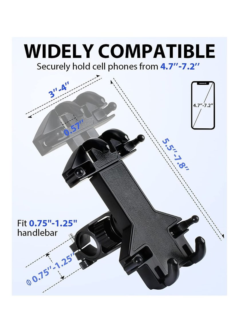 SYOSI Bike Phone Mount Holder Motorcycle Phone Mount Clamp 8-Claw Motorcycle Phone Mount Holder For iPhone 13 Pro Max Galaxy S22/S21/S20 Plus 4.7"- 7.0" Cellphone7"- 7.0" Cellphone  - Image 2