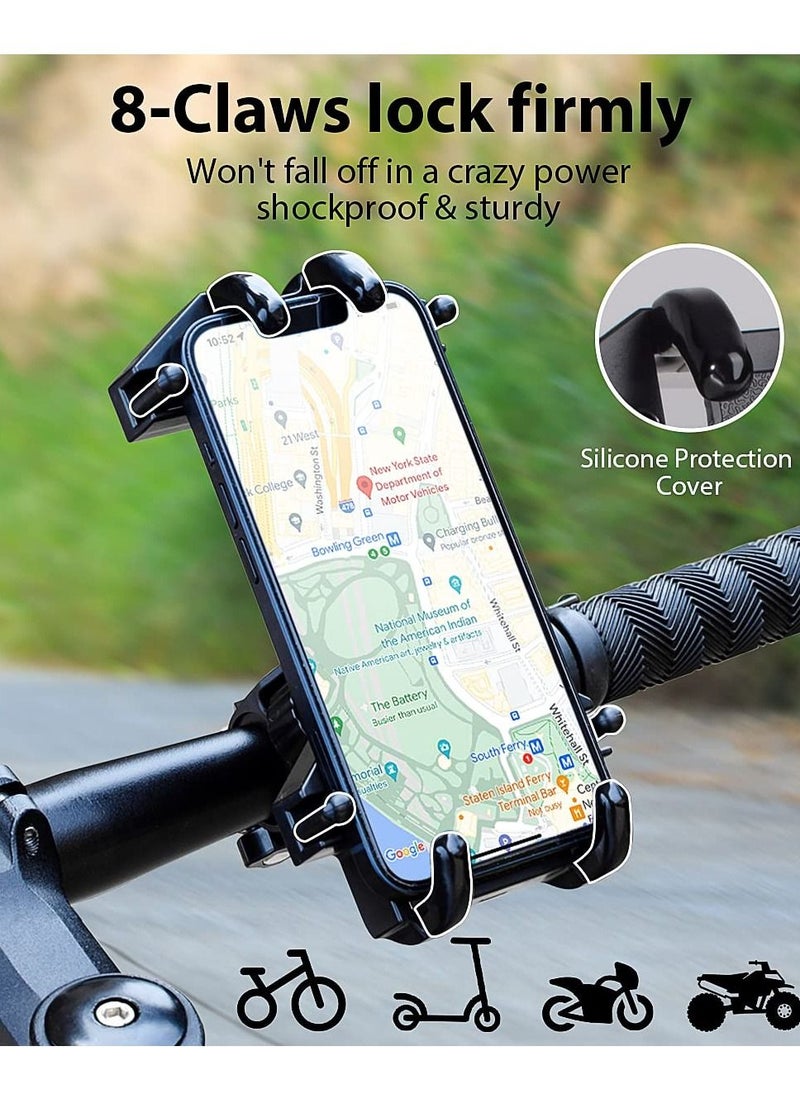 SYOSI Bike Phone Mount Holder Motorcycle Phone Mount Clamp 8-Claw Motorcycle Phone Mount Holder For iPhone 13 Pro Max Galaxy S22/S21/S20 Plus 4.7"- 7.0" Cellphone7"- 7.0" Cellphone  - Image 5