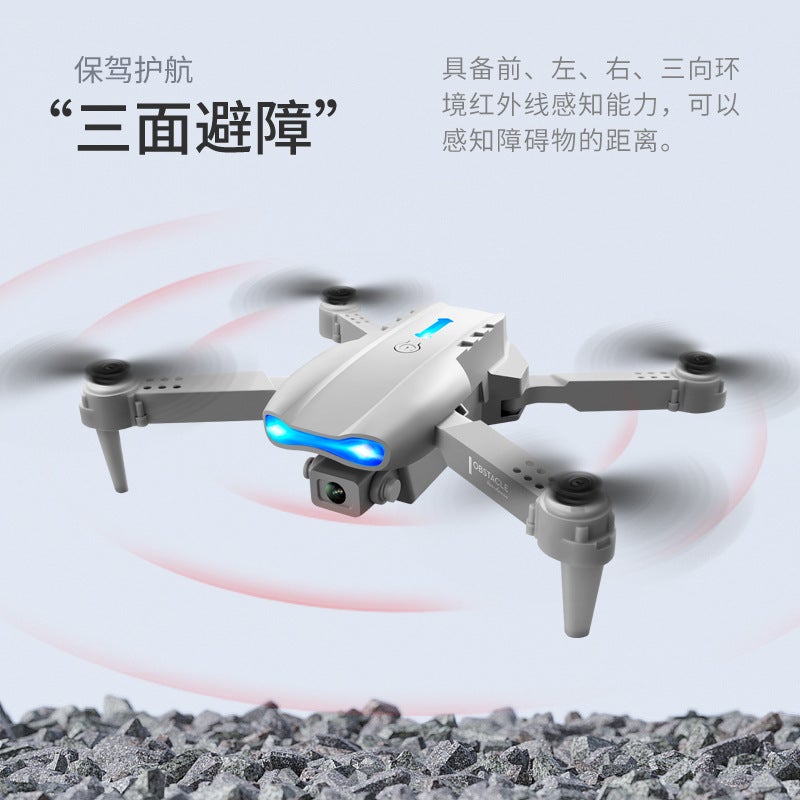 MHD E99 Remote-Controlled Obstacle-Avoiding Drone with 4K HD Camera, Dual Cameras, and Quadrotor Design - Image 3