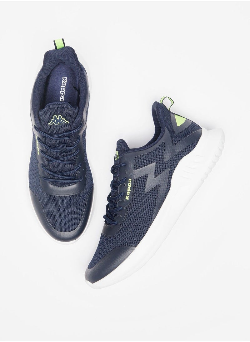 Kappa Men's Textured Lace-Up Low-Ankle Sneakers  - Image 2