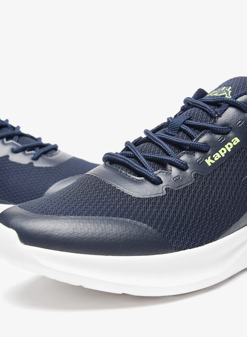 كابا Men's Textured Lace-Up Low-Ankle Sneakers
