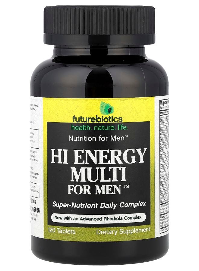 Futurebiotics Hi Energy Multi For Men™ 120 Tablets - Image 1