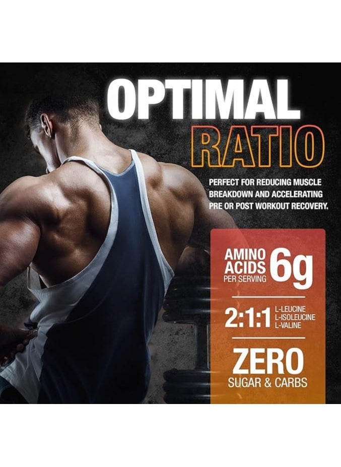 نورتكس ريسيرش نوتريكس ريسورش أمينو BCAA 6000 بنكهة التفاح الأخضر 8.4 أونصة (237 جم) للتعافي بعد التمرين ونمو العضلات - Image 3