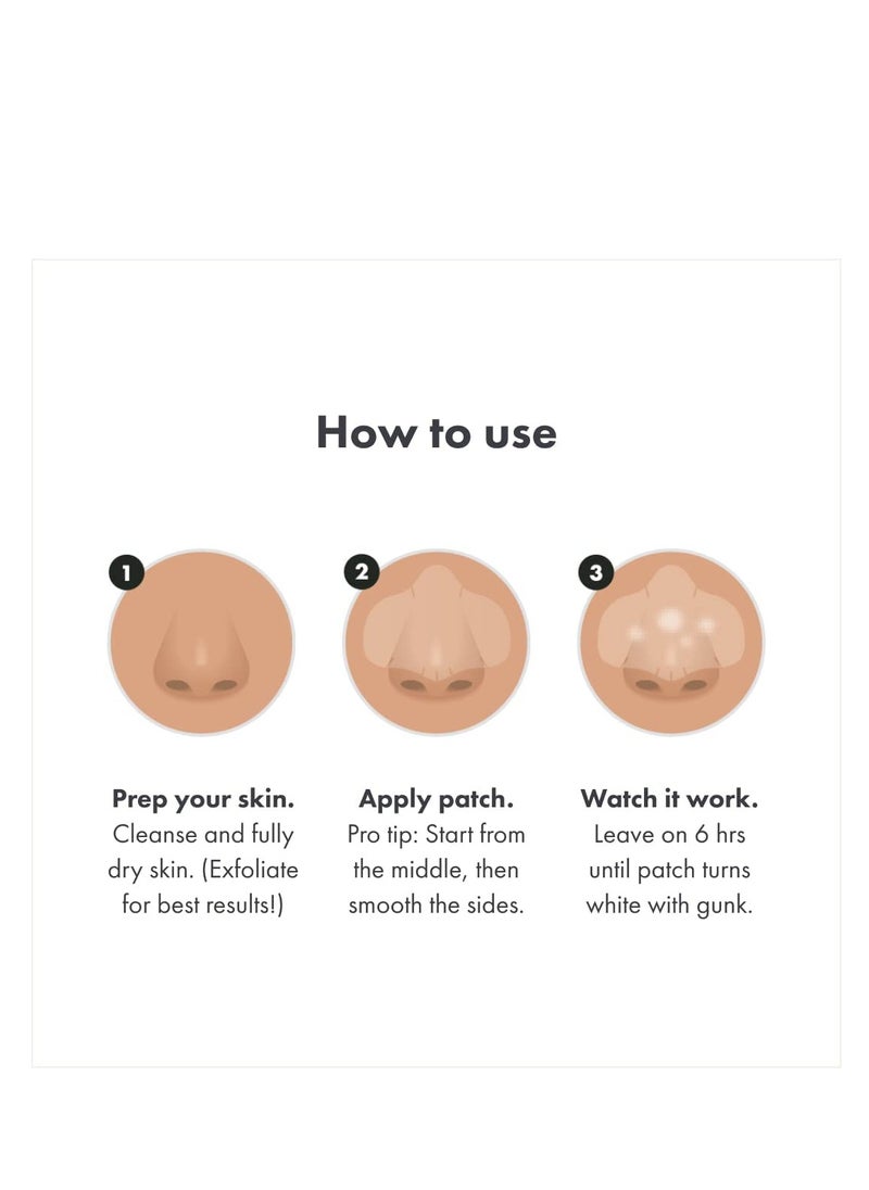 Mighty Patch - Mighty Patch™ Nose Patch from Hero Cosmetics - XL Hydrocolloid Pimples, Zits and Oil - Dermatologist-Approved Overnight Pore Strips to Absorb Acne Nose Gunk (10 Count) - Image 1