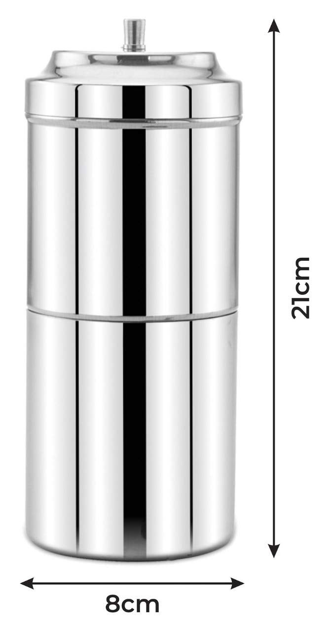 Expresso Stainless Steel South Indian Filter Tea and Coffee/Kaapi Drip Maker for Kitchen (400 ML) - Image 3