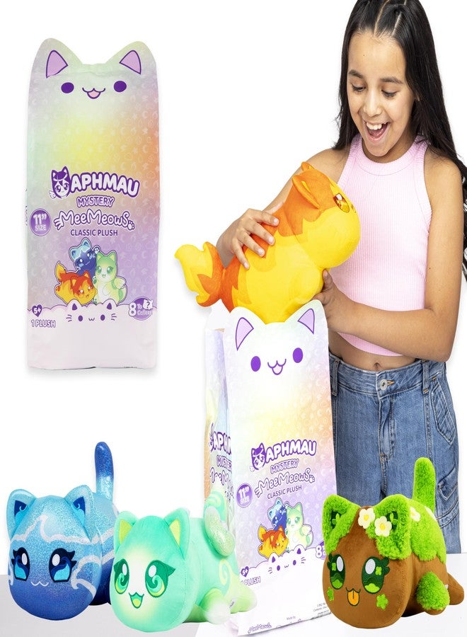 Aphmau أفماو ميمياو 11 بوصة كلاسيكية غامضة محشوة، عنصرية، قناة ألعاب ماين كرافت على يوتيوب، صندوق غامض محشو، صندوق أعمى، 1 من 8 ميمياو عنصرية ممكنة، سلع رسمية - Image 1