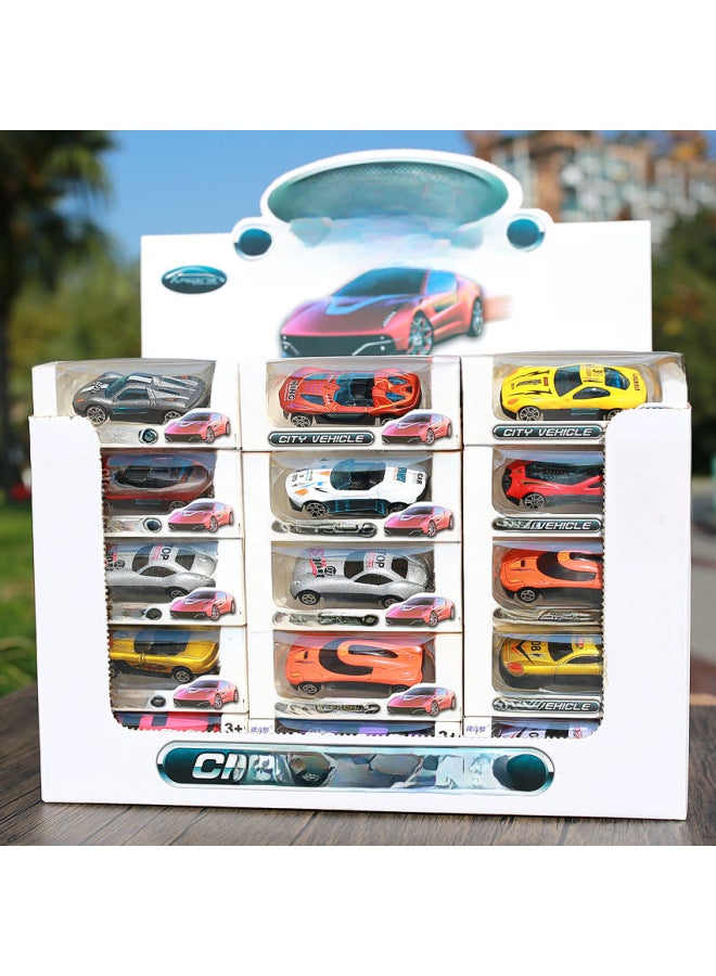 Children's Toys Alloy Car Simulation Model Alloy Car Model Stall Toy Car Car Car Small Toys-Color:As Long As The Naked Car ] - Image 2