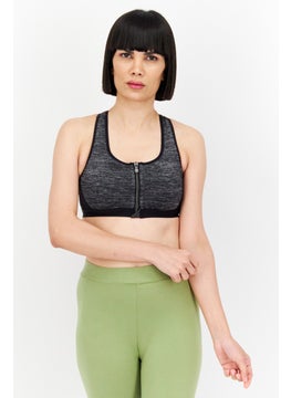 Dorina Women Non Padded Heather Sport Bra, Grey  - Image 1